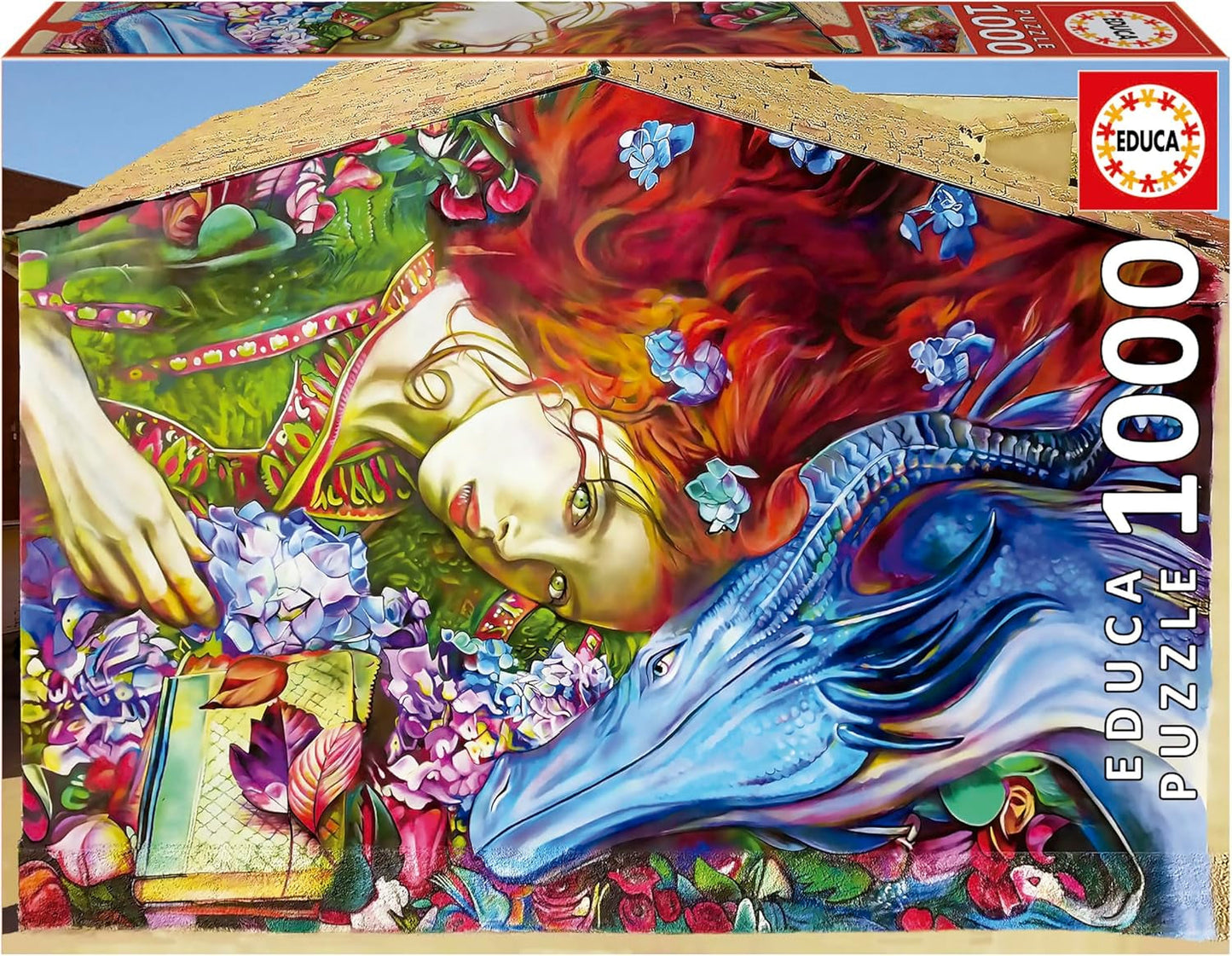 Educa - Pussel med 1000 bitar för vuxna | Sant Jordi, Lily Brick. Mått: 68 X 48 cm. Inkluderar Fixpuzzle pussellim. I 14 år (19926) Puzzle Naty Shop Standardtitel