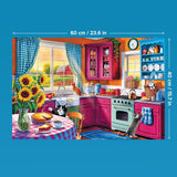 Trefl - Easypiece Puzzle: Morning in the Kitchen - 300 bitar - stora bitar, enkelt pussel, för vuxna och barn 10+ pussel Naty Shop