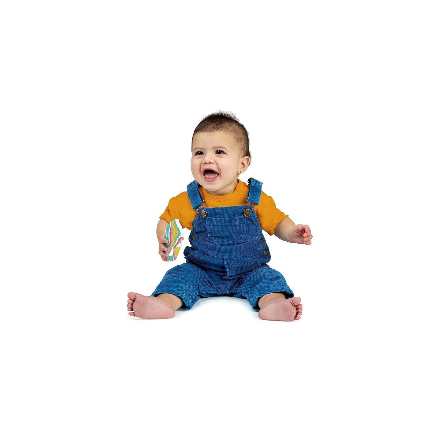 Bright Starts Lugnande Soft Serve Silikonbitring, glassstrut Lätt att ta tag i, BPA-fri, unisex, 3 månader+