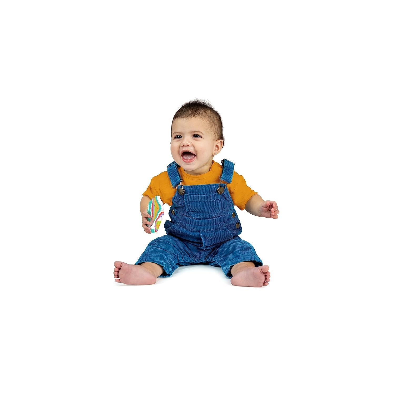 Bright Starts Lugnande Soft Serve Silikonbitring, glassstrut Lätt att ta tag i, BPA-fri, unisex, 3 månader+