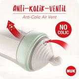 NUK Nature Sense manuell bröstpump | Amningsset med manuell bröstpump, flaskor och amningsskydd Ultra Dry Comfort | 6 st Babymat och amningstillbehör Naty Shop