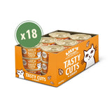 Lily's Kitchen, gjord med naturliga ingredienser, läckra tuggor i kycklingsås, våtfoder för vuxna katter, 70 g burk