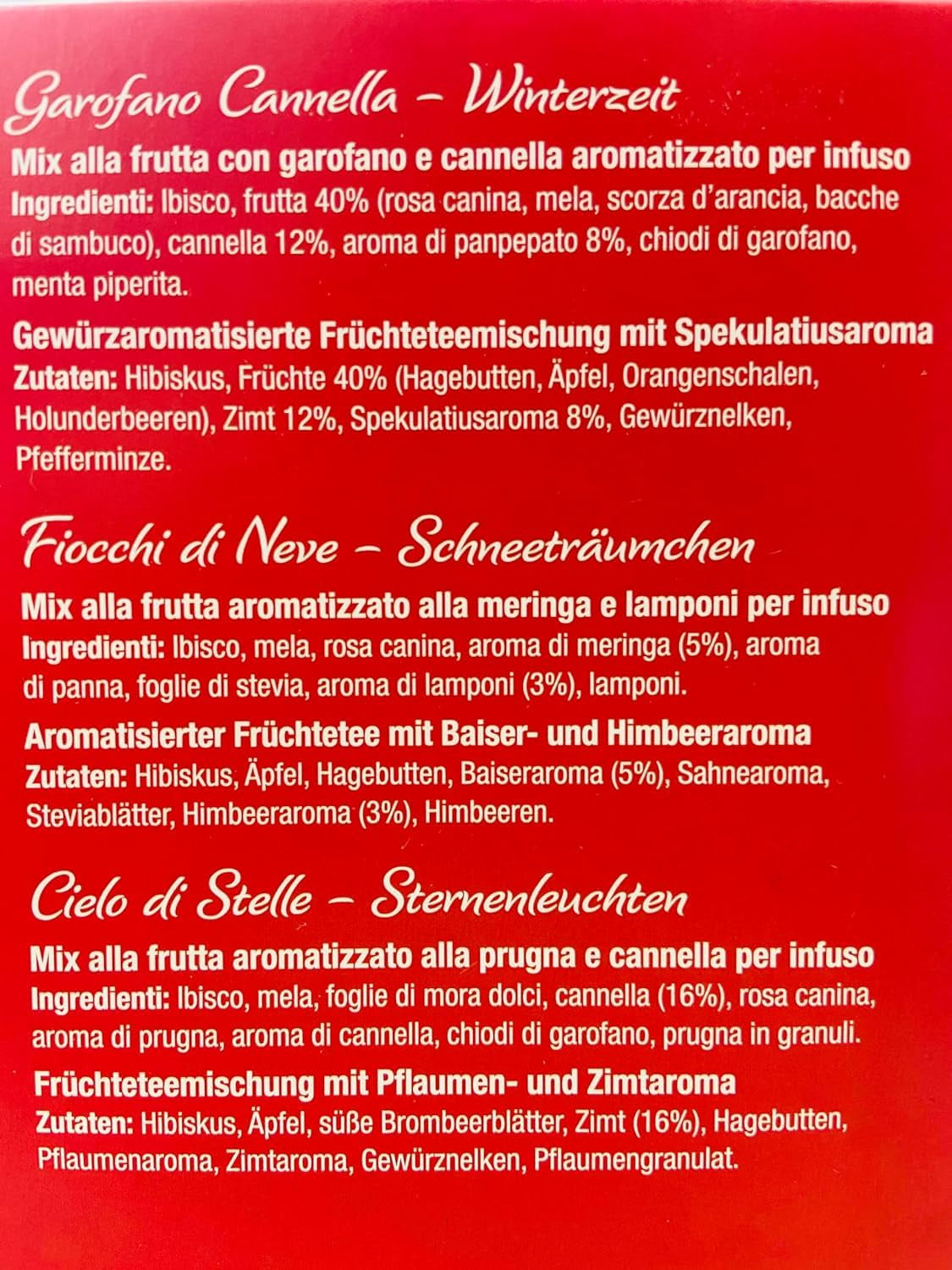 Pompadour 1913 vinterkollektion sortiment av koffeinfria frukt- och örtteer - 1 x 30 tepåsar (82,5 gram)