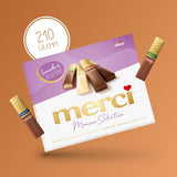 merci Finest Selection Mousse au Chocolat Variety – 1 x 210 g – Specialiteter Utsökt chokladmousse – Fyllda och ofyllda praliner