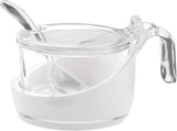 Guzzini - Glam/Vintage, Ostlåda, Burkar med sylt, Shaker med sked - Transparent, 13,8 x 10 x h8 cm - 24890000
