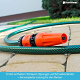 CELLFAST sprinklerset, trädgårdssprinkler, grässpridare för blommor och växter, snabbkoppling, ekonomiskt