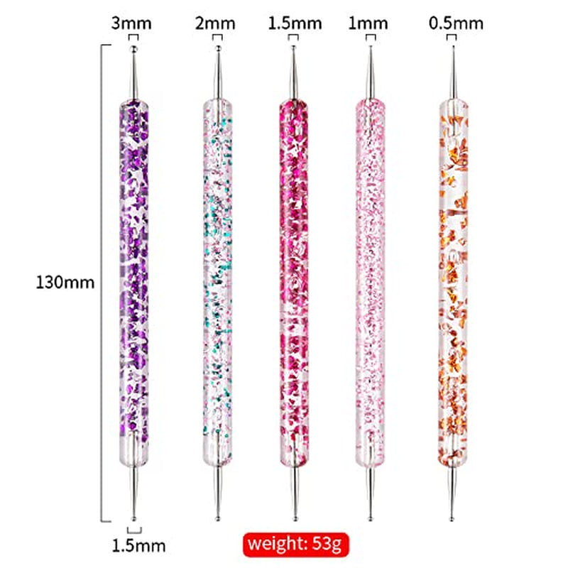 Nail Art Pinsel Set, 20st Nageldesign Malerei Pinsel, Professionelle Nail Art Design Pinsel, Nail Fine Liner Pinsel, Rosa