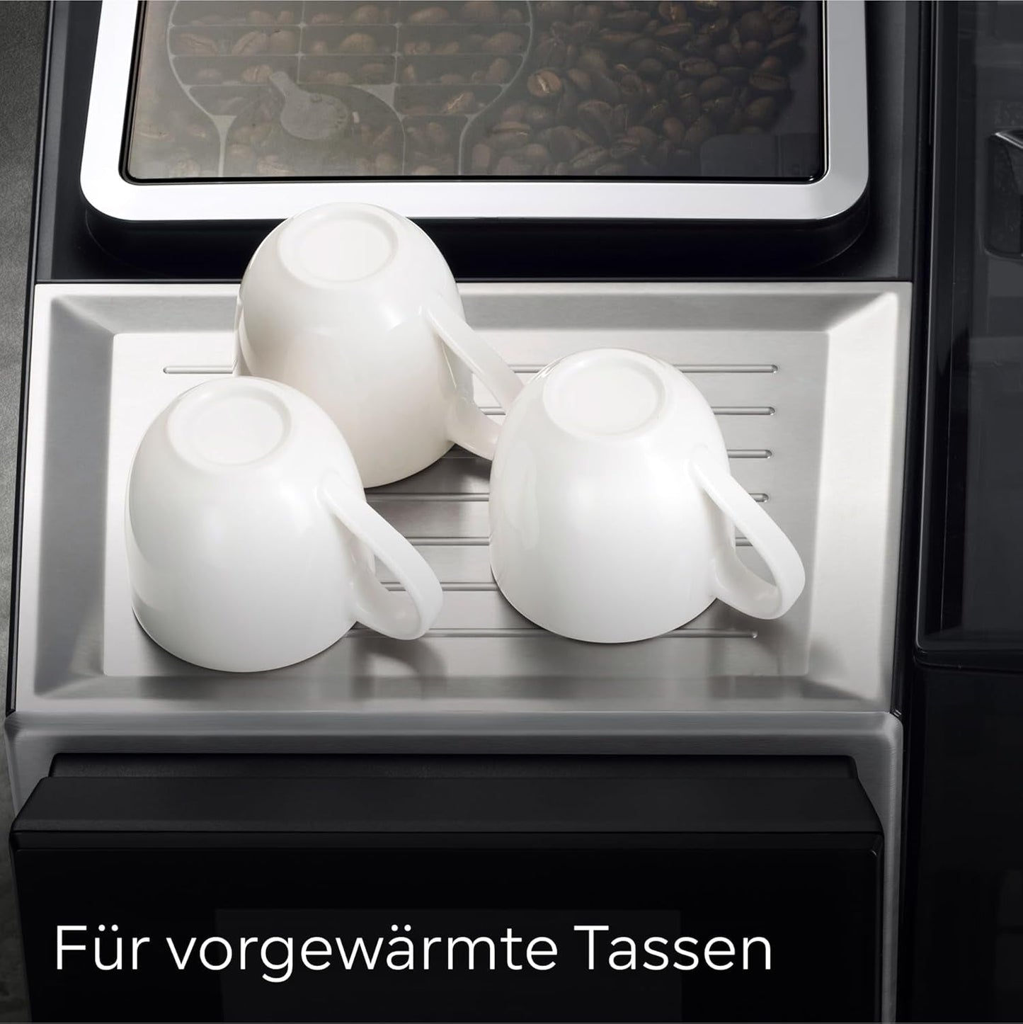 Siemens EQ700 helautomatisk espressomaskin, stor TFT-färgskärm, 36 varma och kalla drycker, kallbryggning, 2 kopparfunktion, appkontroll, automatiskt rengöringssystem, svart rostfritt stål, TQ717D03