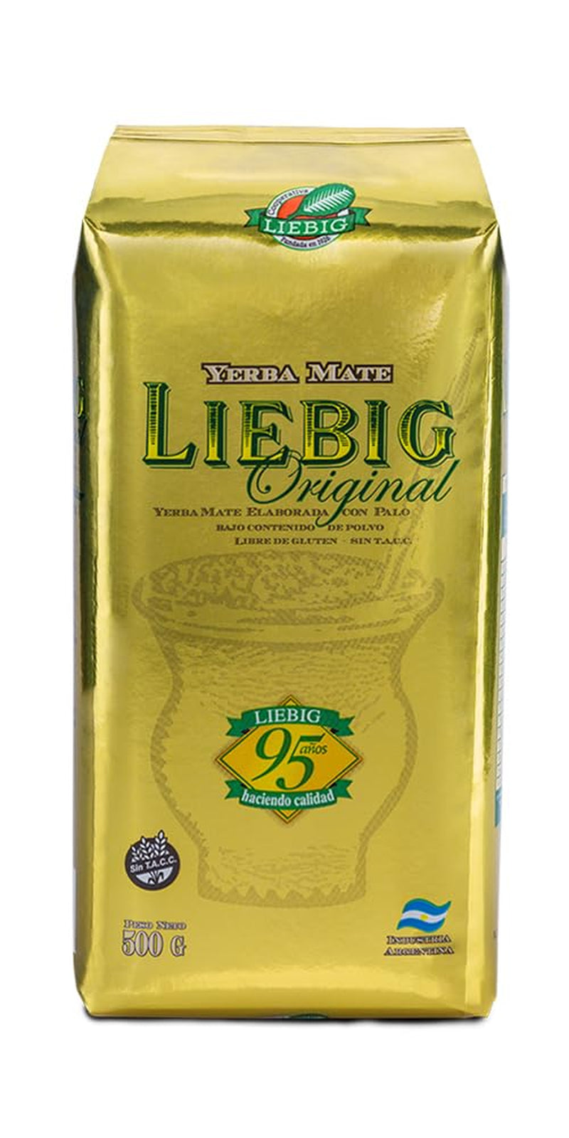 Liebig Original 500G - Mate Tea från Argentina med bitar av stjälk