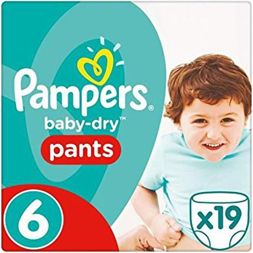 Blöjor Pampers 81657566 Baby-Dry Byxor, vit