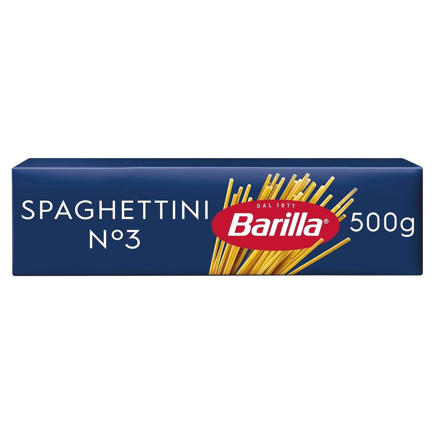 Pasta Barilla Classic Spaghettini nr. 3 högkvalitativa durumvete, alltid al dente (1 x 500 g)