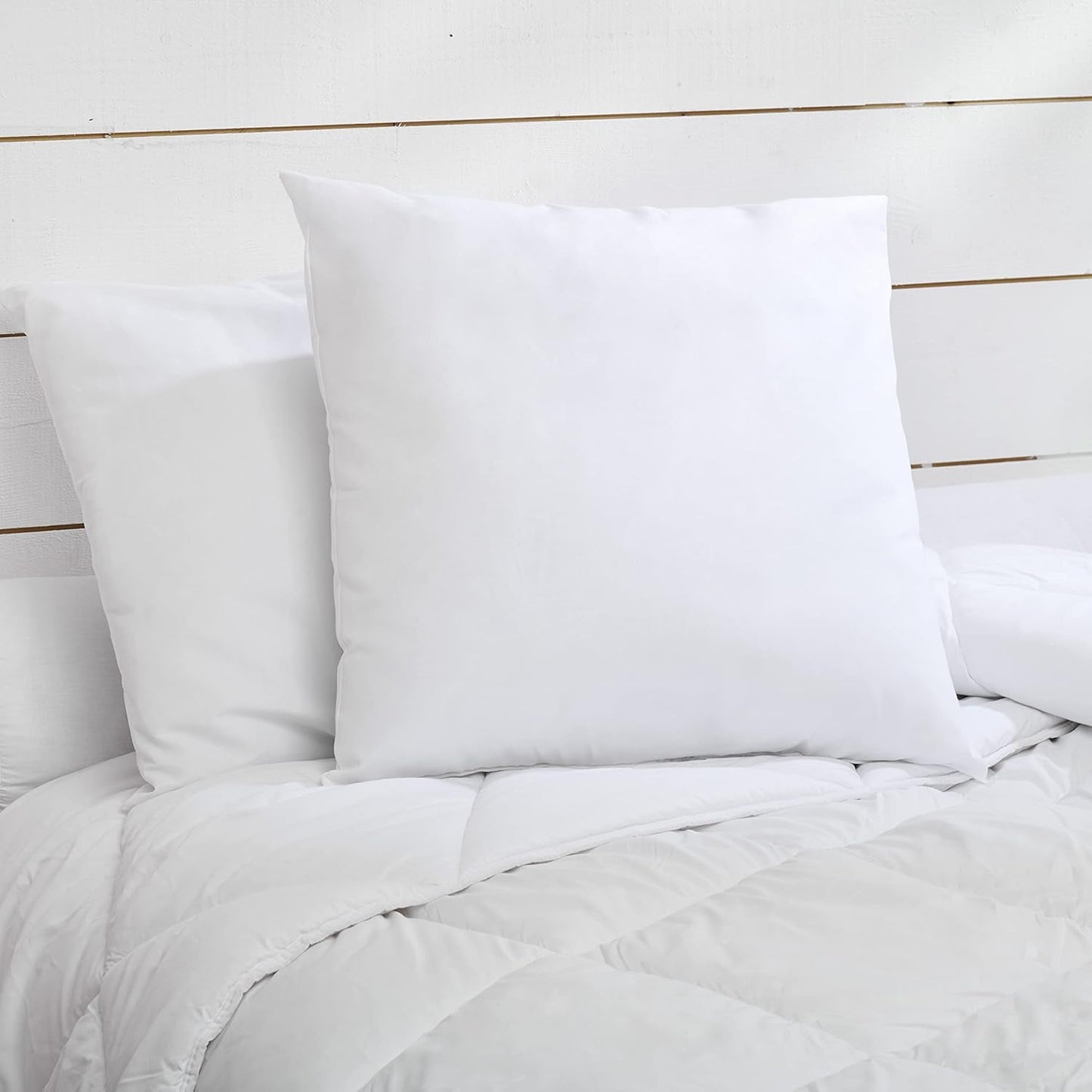 Bleu Câlin Set med 2 rektangulära anti-kvalster, antibakteriella kuddar, fluffig komfort, T 60X60 Cm, 100% bomull, perfekt hygiensortiment Naty Shop standardkuddar