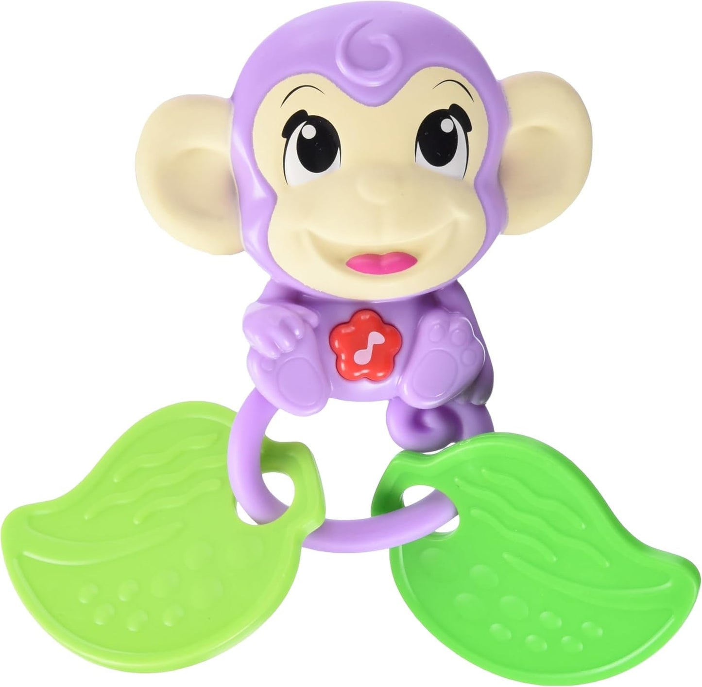 Simba 104010192 - ABC monkey musikalisk skallra, 2 sensoriska element, med musikalisk funktion, 17cm, leksak för barn, från 6 månader Baby Toys Naty Shop
