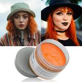 Tillfällig hårfärg, styling hårton för män kvinnor, pomada för naturligt hår, hårfärgningsvax för fest, cosplay och halloween, 4,23 oz (silvergrå) Naty Shop Hårfärg 8 Orange