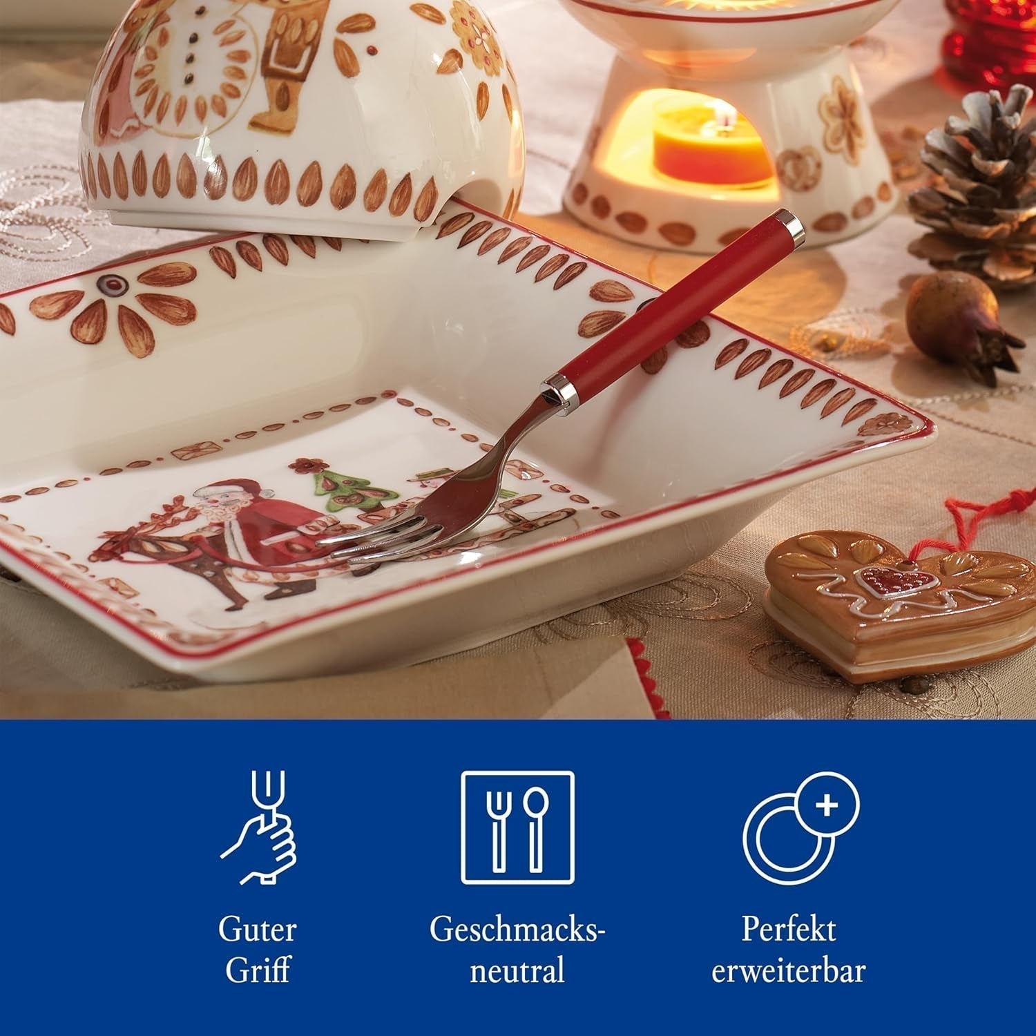 Villeroy & Boch - Spela! Red Roses bestickset 30 delar Kitchen Naty Shop