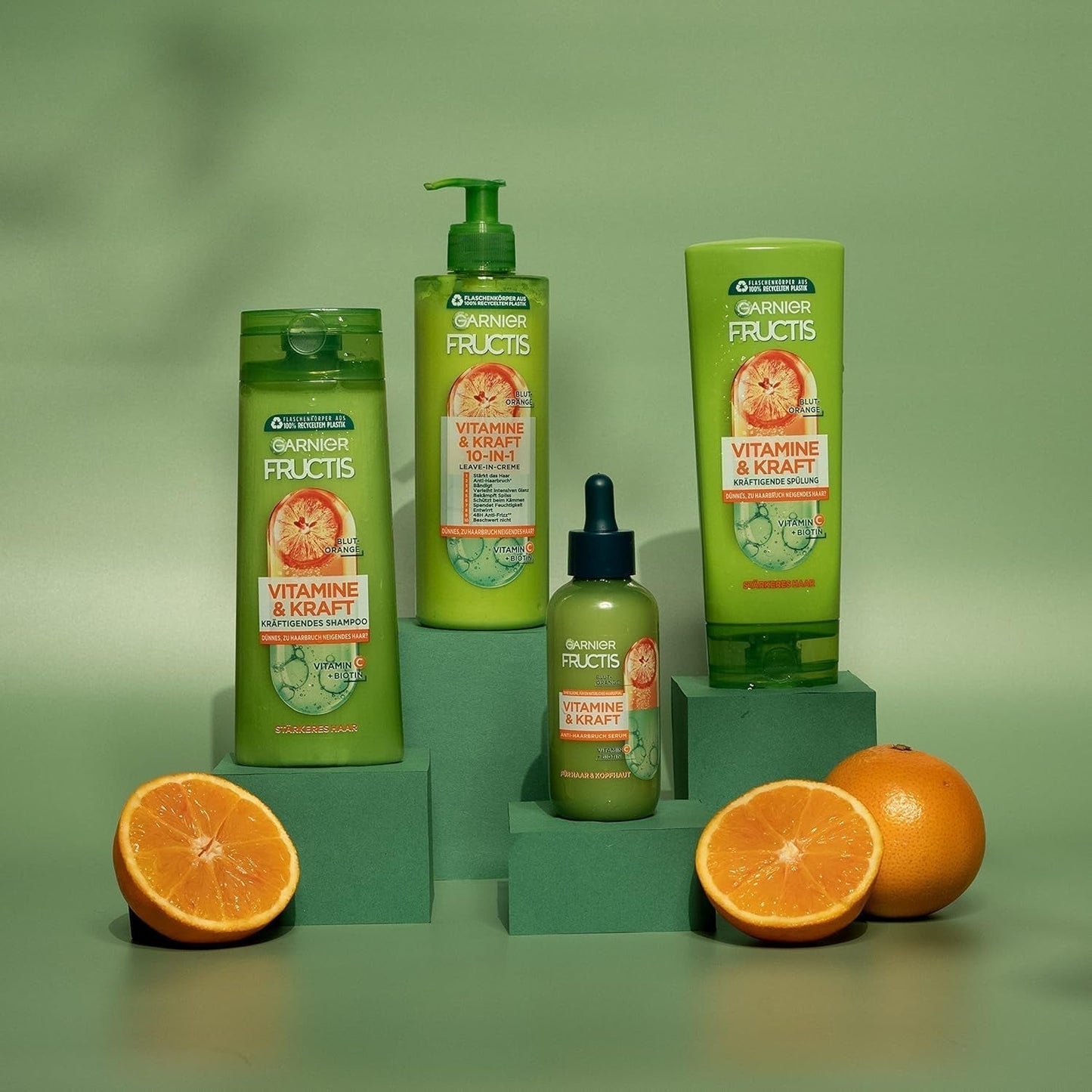 Garnier Strengthening Serum för tunnare hår och hårbotten Effektivt mot håravfall 2 x 125ml Garnier Hårvård