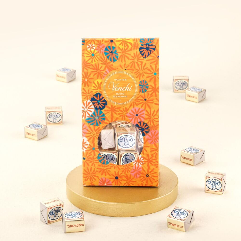 Venchi – Murrine Collection – Cremino 1878 chokladpresentförpackning, 300 g – Med PGI Piedmont Forest Hasselnötter – Gianduia – Presentidé – Glutenfri