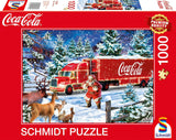 Schmidt Spiele 57598 Coca Cola Christmas Truck 1000-bitars pussel Naty Shop Standardtitel