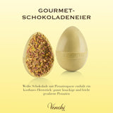 Venchi - Chokladägg, pistagesmak, med hel pistage, med överraskning, glutenfri, 500g, påskkollektion, presentidé