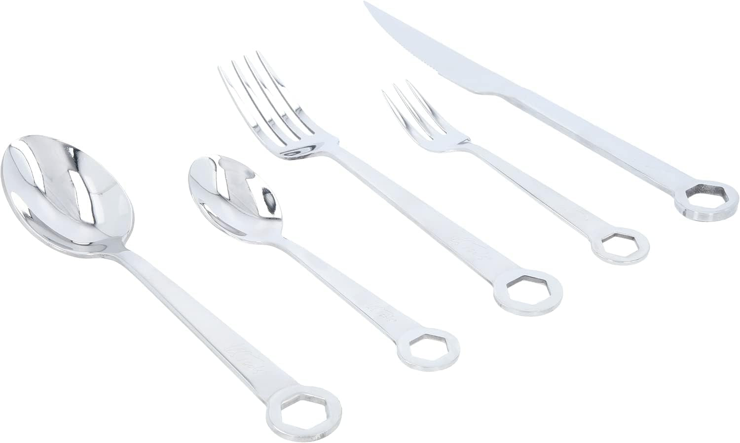 Bestickset 5 delar, rostfritt stål Kitchen Naty Shop