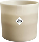 Rund kruka elho Färggradient 16cm - för inomhusbruk - 100% återvunnen plast - Ø 15,9 x H 14,7 - beige/beige stengods