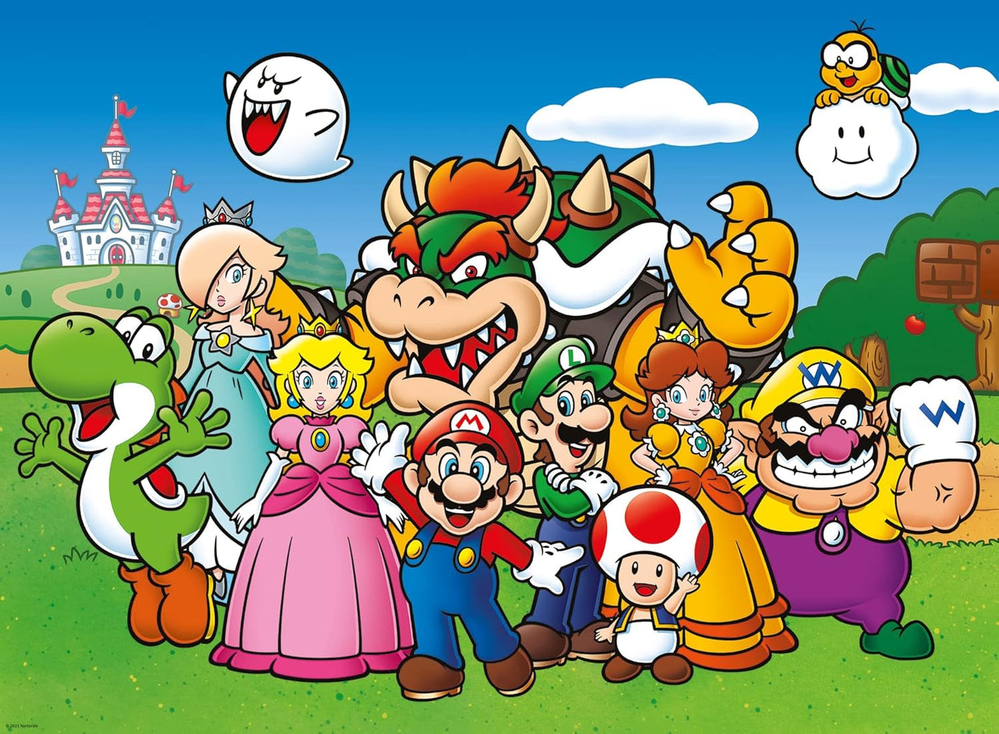 Pussel för barn 100 bitar XXL - Nintendo Super Mario Fun Puzzle Naty Shop