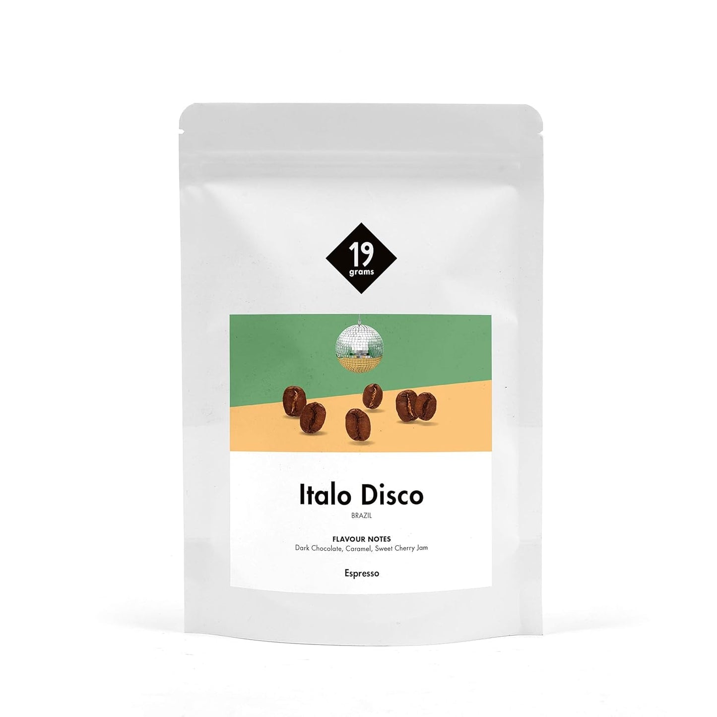 Italo Disco Espresso | 250g Bohne gås | rättvist och hållbart | frisch geröstet | 100% Arabica Kaffeebohnen | specialkaffe | 19 gram Kaffeerösterei