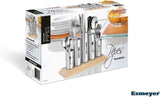 Bestickhållare i rostfritt stål, 1 pack, Silver Naty Shop Kitchen