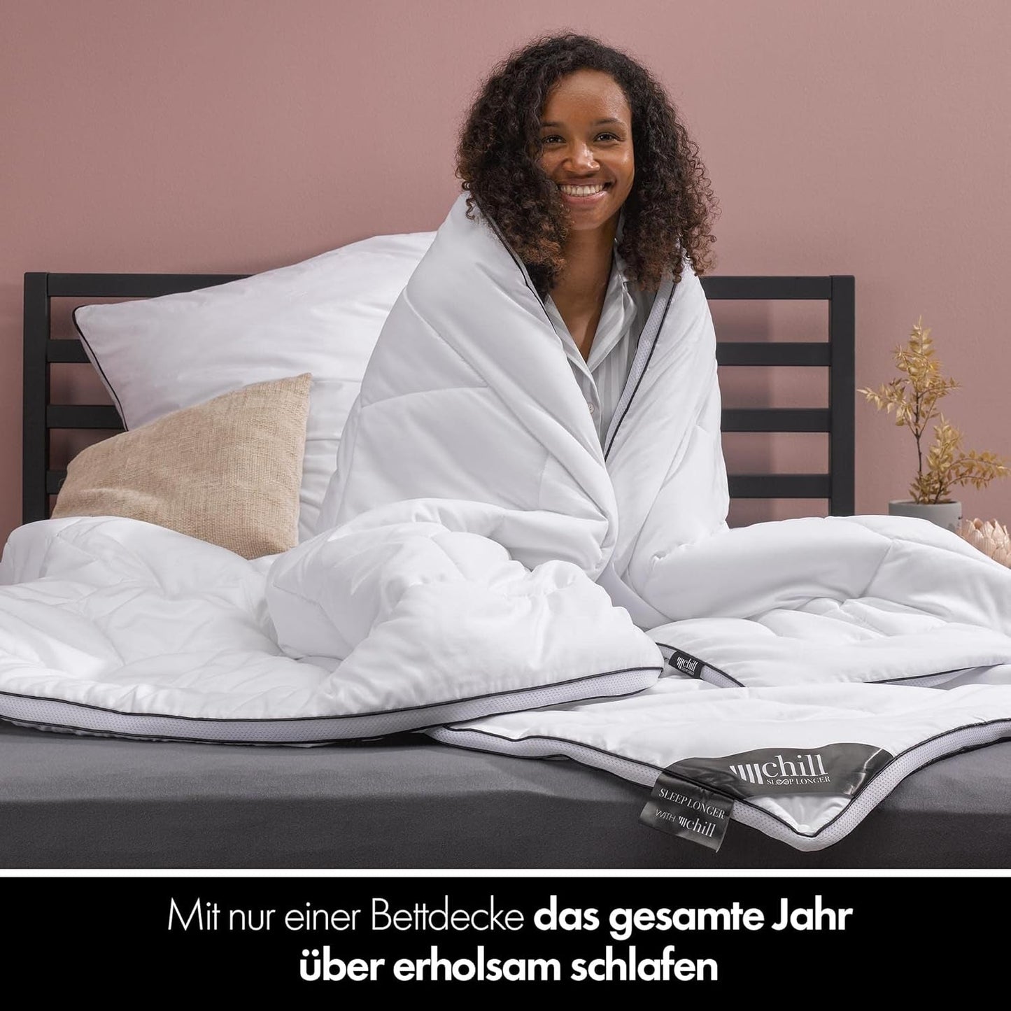 All Seasons Quilt 135X200 - Lätt 135X200 Quilt - Andningsbart och tvättbart och 100 % veganskt - Climate Mesh Quilt och Comfort Band för att sova - 800G Fyllning Quilts and Quilts Naty Shop