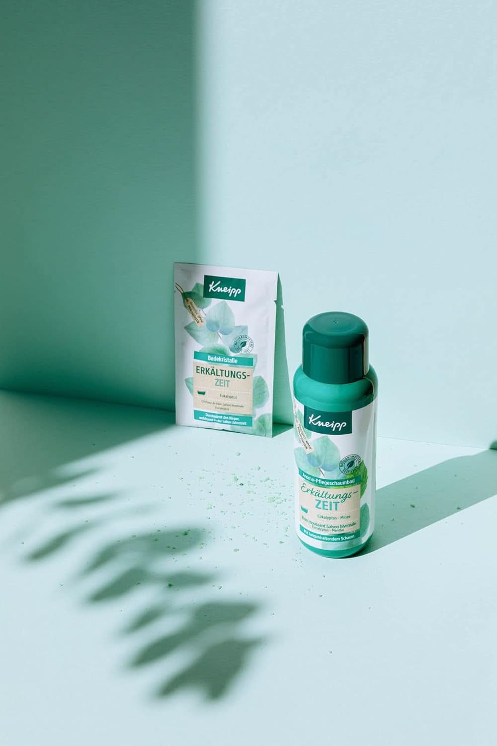 Kneipp Aroma Foam Bath Cold Season, badtillsats med naturliga eteriska oljor av eukalyptus och mynta, 400 ml dusch och bad Naty Shop