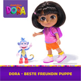 DORA - Best Friend Doll - Storlek 22cm, med kambart hår, väska och monkey boots, känd från den populära TV-serien, för barn från 3 år och uppåt
