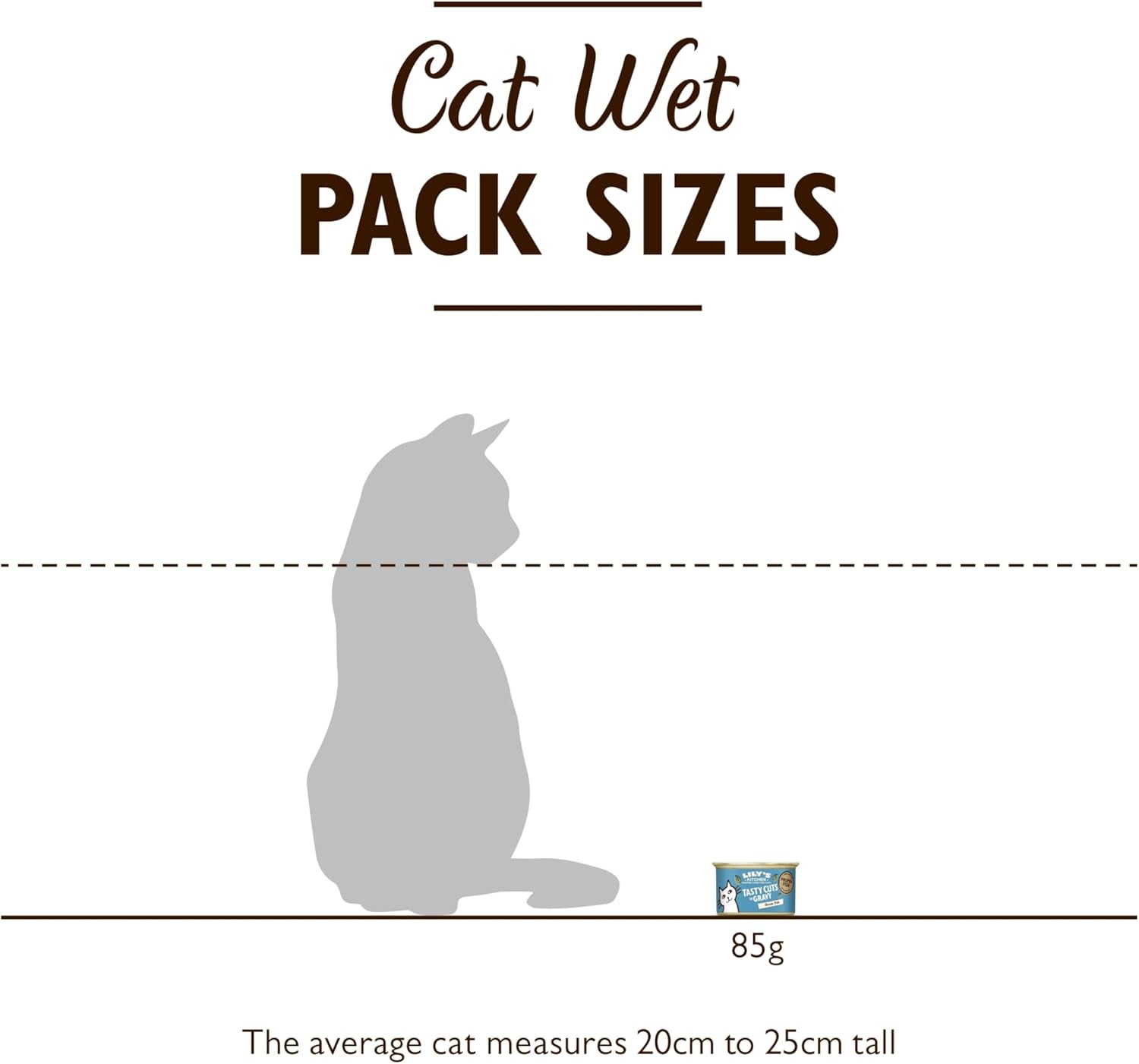 Lily's Kitchen Fish Tasty Cuts Wet Cat Food - Paket om 24 (24 x 85 g) Läckra fiskbitar i sås för katter