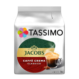 Tassimo Kapseln Jacobs Caffè Crema Classico, 5 x 16 dynor, 80 Kaffeekapseln
