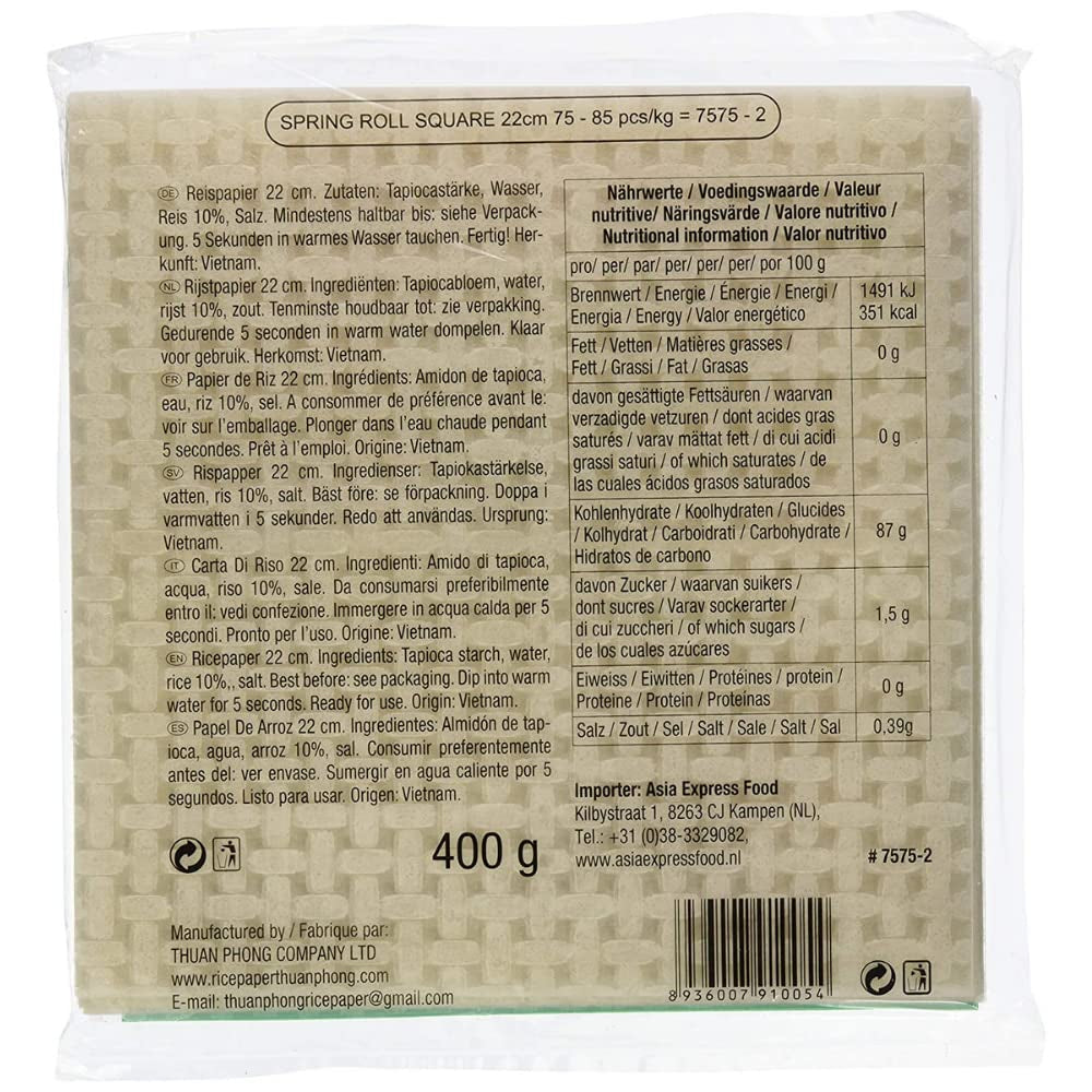 BAMBUTRÄD - Rispapper 22 cm. (Sommarrullar) - 1 x 400 g