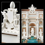 LEGO Architecture Fontana di Trevi - Modell av ett landmärke i Rom med minifigurer skulpturer - samling för kontor och vardagsrum - present till vuxna och arkitekturälskare 21062 Byggset Besuche den LEGO-Store