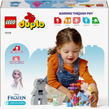 LEGO DUPLO | Disney ELSA och Bruni i den förtrollade skogen, Ice Queen 4-figurer leksak för 2-åringar, förskolepresent för flickor och pojkar 2+ år, baserat på Frozen 2 10418 byggset Beuche den LEGO-Store