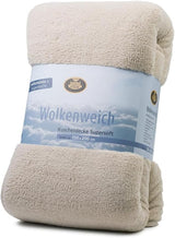 Gözze - Molnmjukt kramfilt, fårskinnsimitation, 100 % polyester (mikrofiber), 150 X 200 Cm - Camel Täcken och täcken Naty Shop Camel