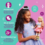 Glitter Girls - Sunnie Dolls - Sunnie Articulated Doll 36cm - Blont hår och gröna ögon - Leksak för 3 år och uppåt