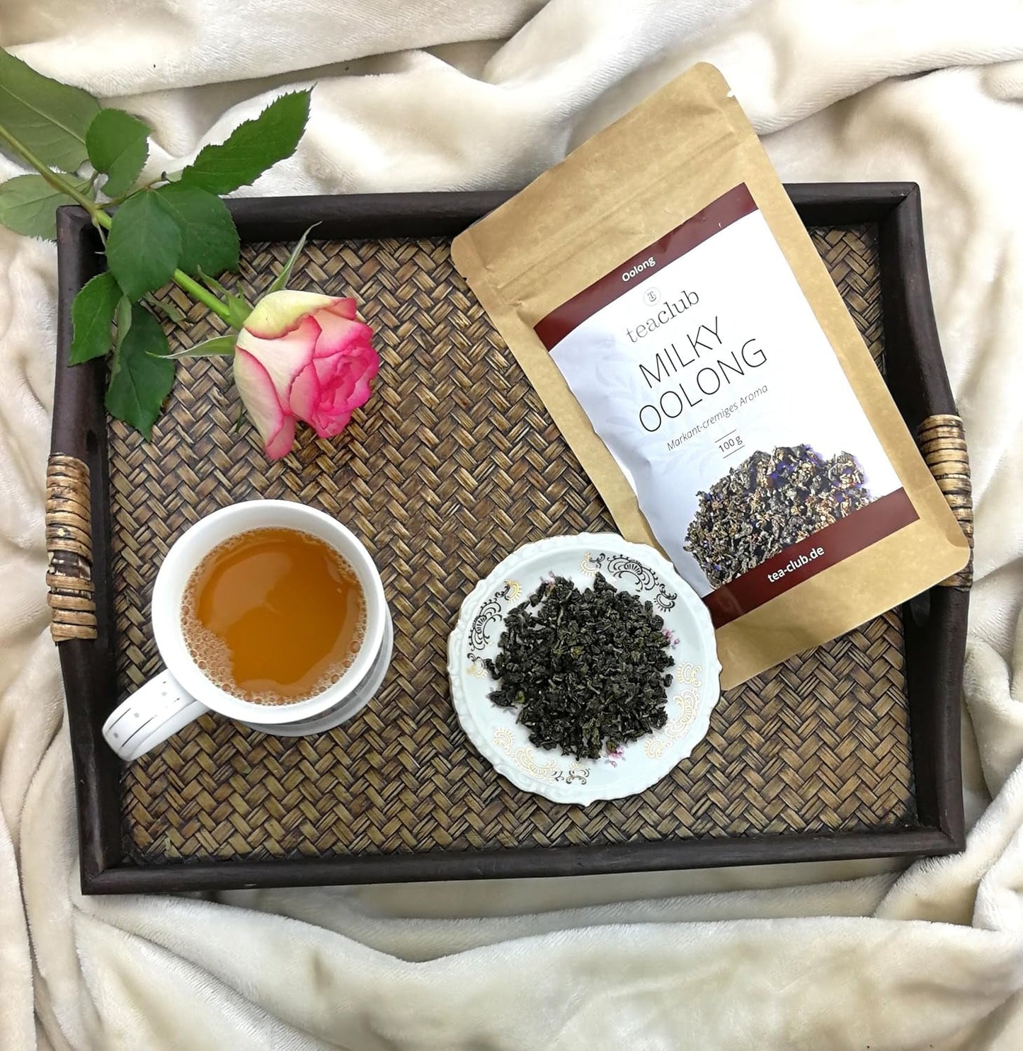 MILKY OOLONG 100G, premium Oolong-te med grönt te, bulk-halvfermenterat grönt te, Teaclub Green Tea Loose Leaves