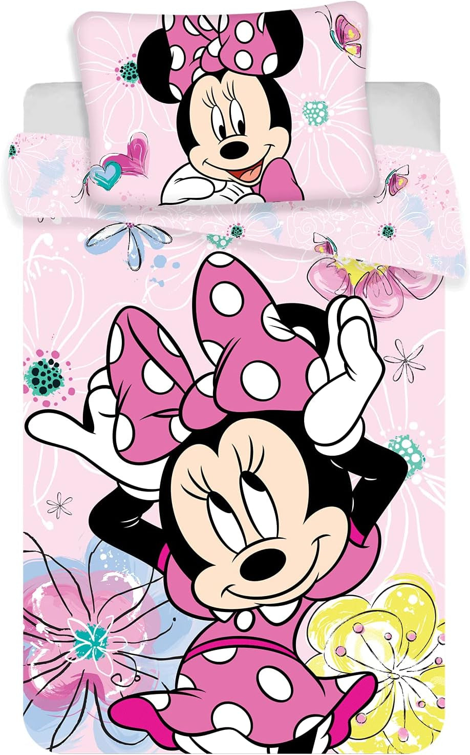 Minnie Mouse barnbäddset, bomull Sängkläder - barn Naty Shop Standardtitel