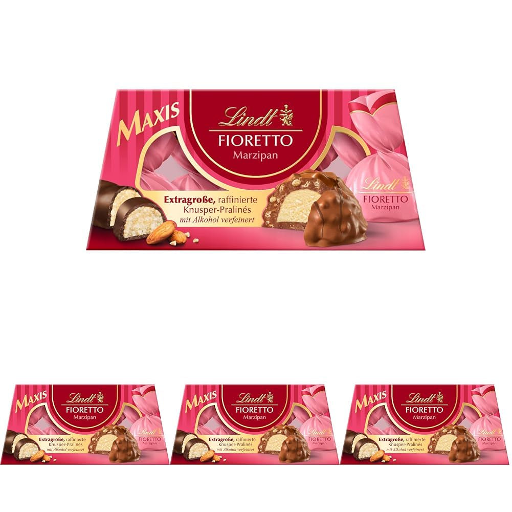 Lindt Choklad | FIORETTO Zabaione presentset | 138g | 6 mjölkchokladpraliner med Zabaione-tryffelfyllning och knaprig topping, innehållande alkohol | Choklad present