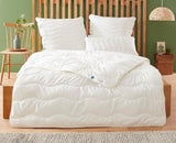 Badenia Trendline Eco quilt Aerelle Blue Duo 135 X 200 Cm, Vit, Öko-Tex certifierad, Tillverkad i enlighet med tysk kvalitetsstandard Täcken och täcken Naty Shop 155 X 220 Lätt sommarfilt