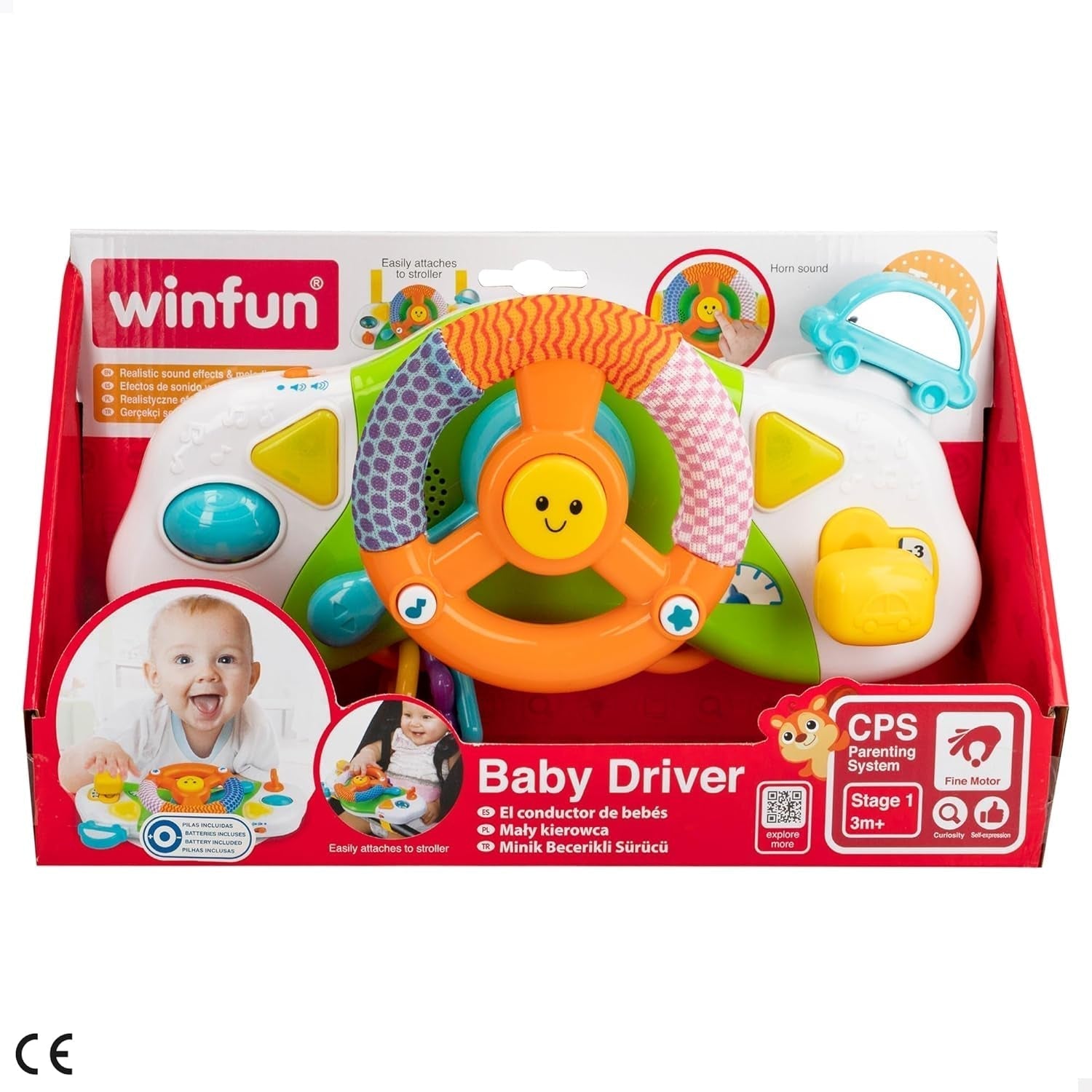 winfun 40300 Toy, bilsimulator, M Toys Bebe Naty Shop