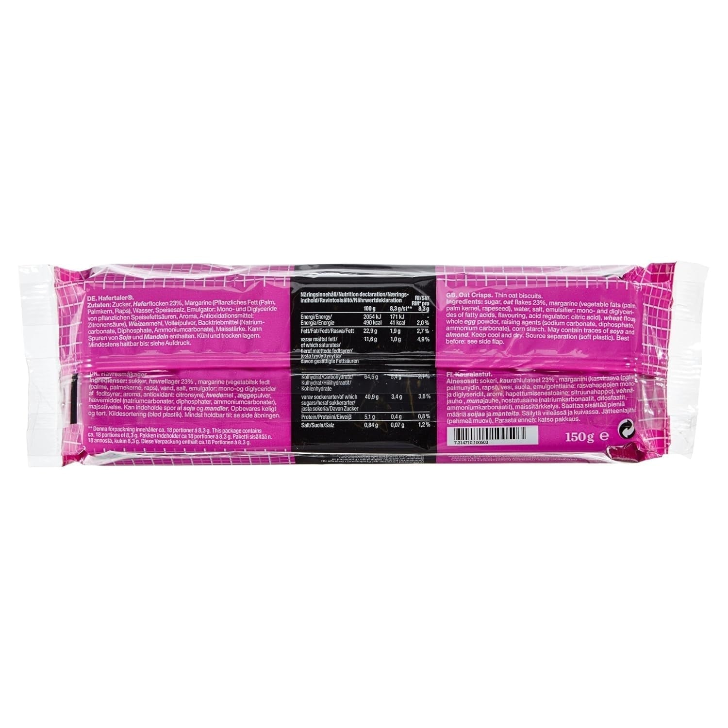 Gille Swedish Oat Crackers, 150 g (1 förpackning)