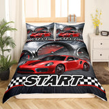 Jungen Cartoon Auto Sängkläder Set 135X200,Kinder Bau Fahrzeuge Tröster Abdeckung Für Kind Kleinkind Teens,Dinosaurier Bettbezug,Traktor Maschinerie Bagger Bettdecke Abdeckung,Lkw Autos Bedtuchen Naty Shop Multi 7 220*240+80*80*2