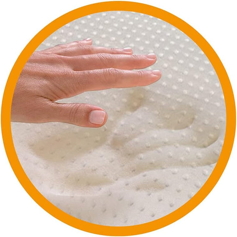 Ortopedisk nackstödskudde - Ekologisk Aloe - Aloe Vera Viskoelastisk kudde 14 cm Höjd 100 % bomullsöverdrag Visco-kudde - Memory Foam-kudde - Tillverkad i Italien Naty Shop Standardkuddar