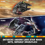 LEGO Star Wars Dark Millennium Falcon, Rymdskeppsset, Byggleksak för barn, Födelsedagspresent för pojkar, tjejer och fans, Äventyrsleksak 75389 Byggset Besuche den LEGO-Store