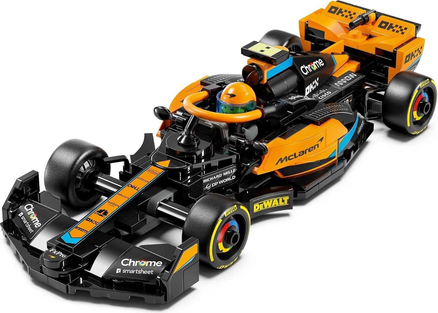 LEGO Speed Champions Mclaren Formel 1 racerbil 2023, leksak för 9+ år gamla pojkar och flickor som gillar att leka självständigt, byggbar fordonsmodell, barnrumsinredning 76919 Byggset Besuche den LEGO-Store