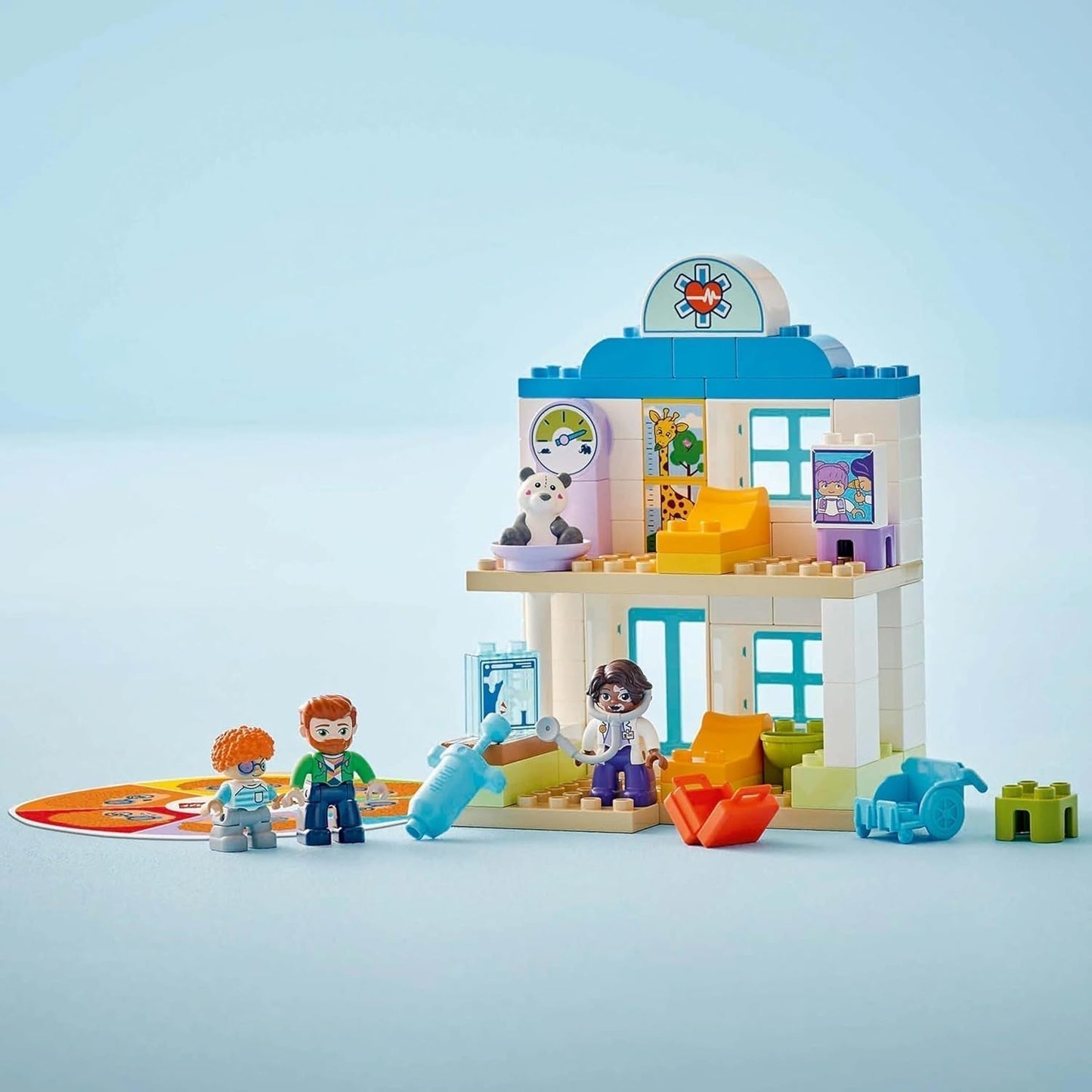 LEGO DUPLO Town Första besöket hos läkaren, Byggleksak, Leksats för att främja finmotorik, Present till småbarn 2 år, Pedagogisk leksak, Rollspel på sjukhus 10449 Byggset Besuche den LEGO-Store