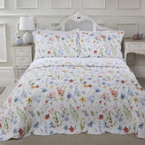 Emma Barclay Spring Meadow Blommigt Quiltat överkastset Spring Meadow Överkast Dubbelsäng Multi, polyester Emma Barclay sängar och filtar